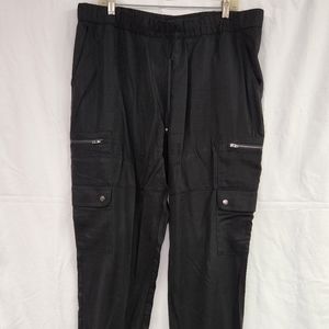 Banana Republic Factory Black Cargo Ankle Pant